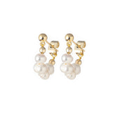 Arabella Freshwater Pearl Earrings Gold
